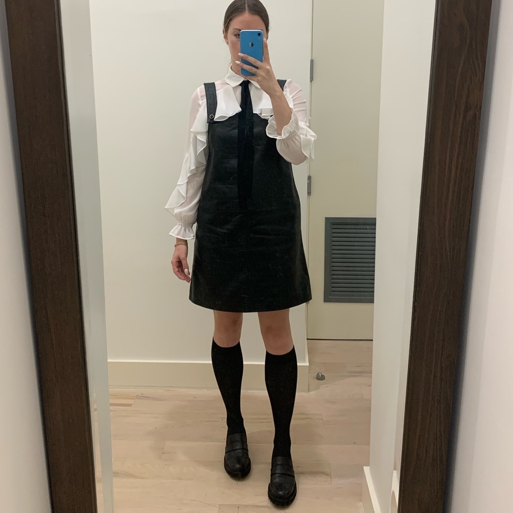 Leather Scotch & Soda dress 🖤